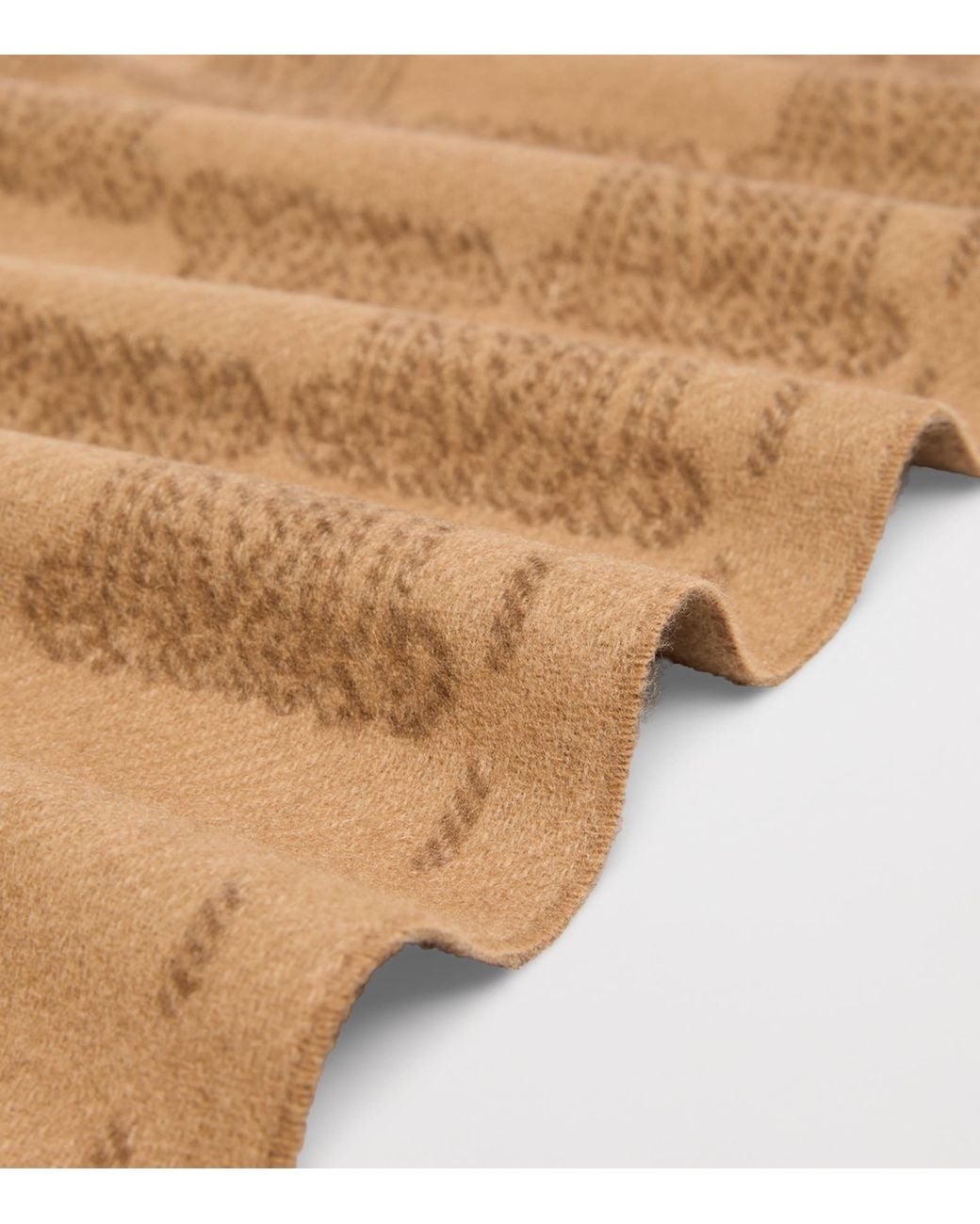 Max Mara Natural Cashmere Jacquard Scarf