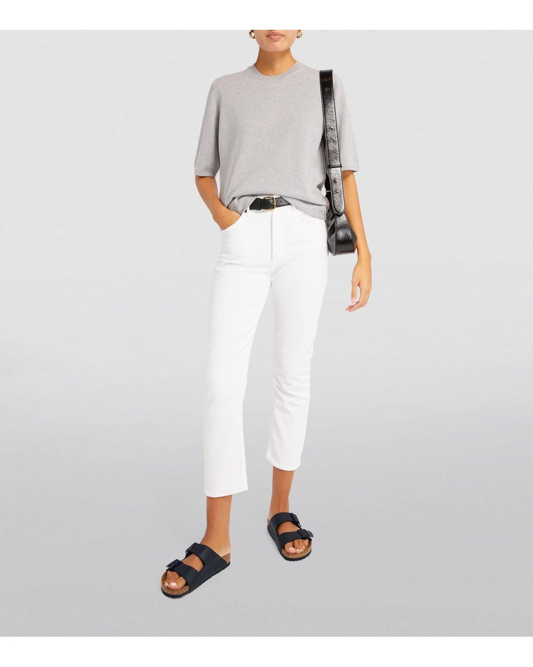 Birkenstock Black Arizona Birko-Flor Sandals