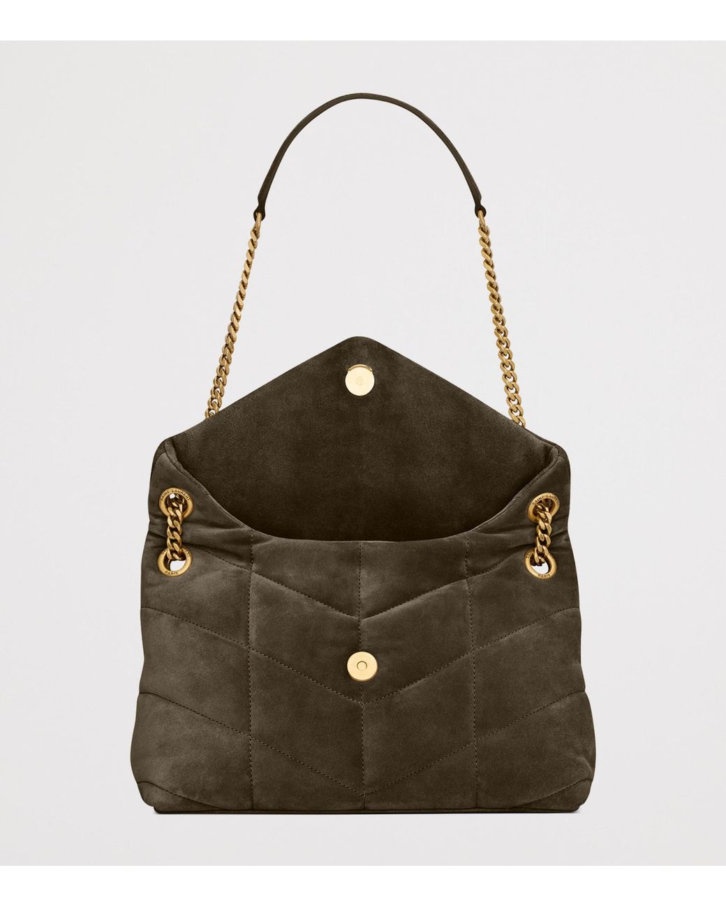 Saint Laurent Metallic Small Puffer Shoulder Bag