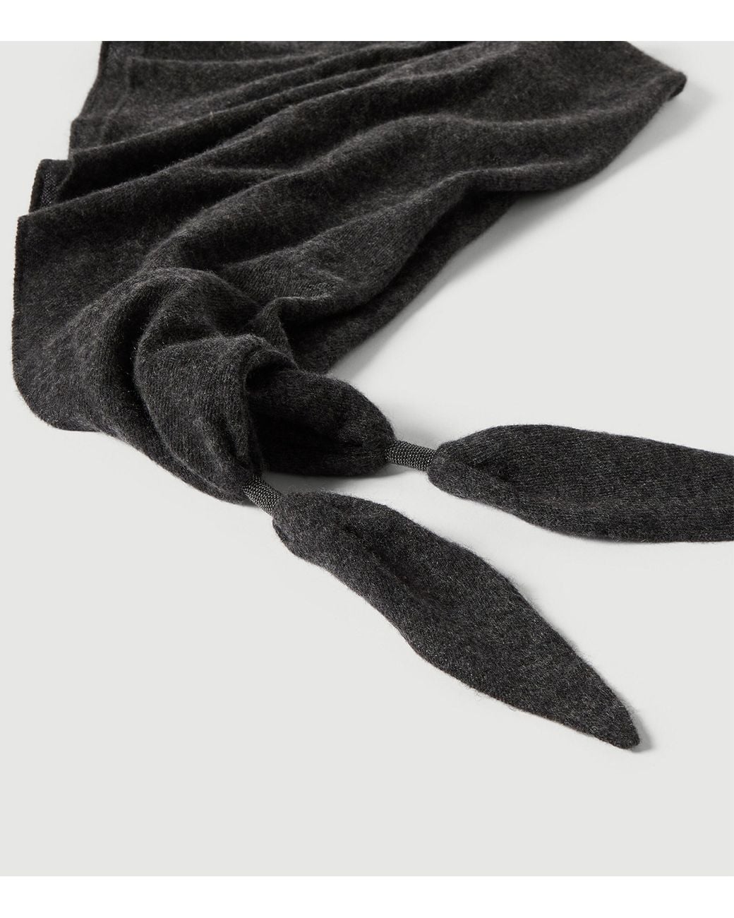 Brunello Cucinelli Black Cashmere Scarf