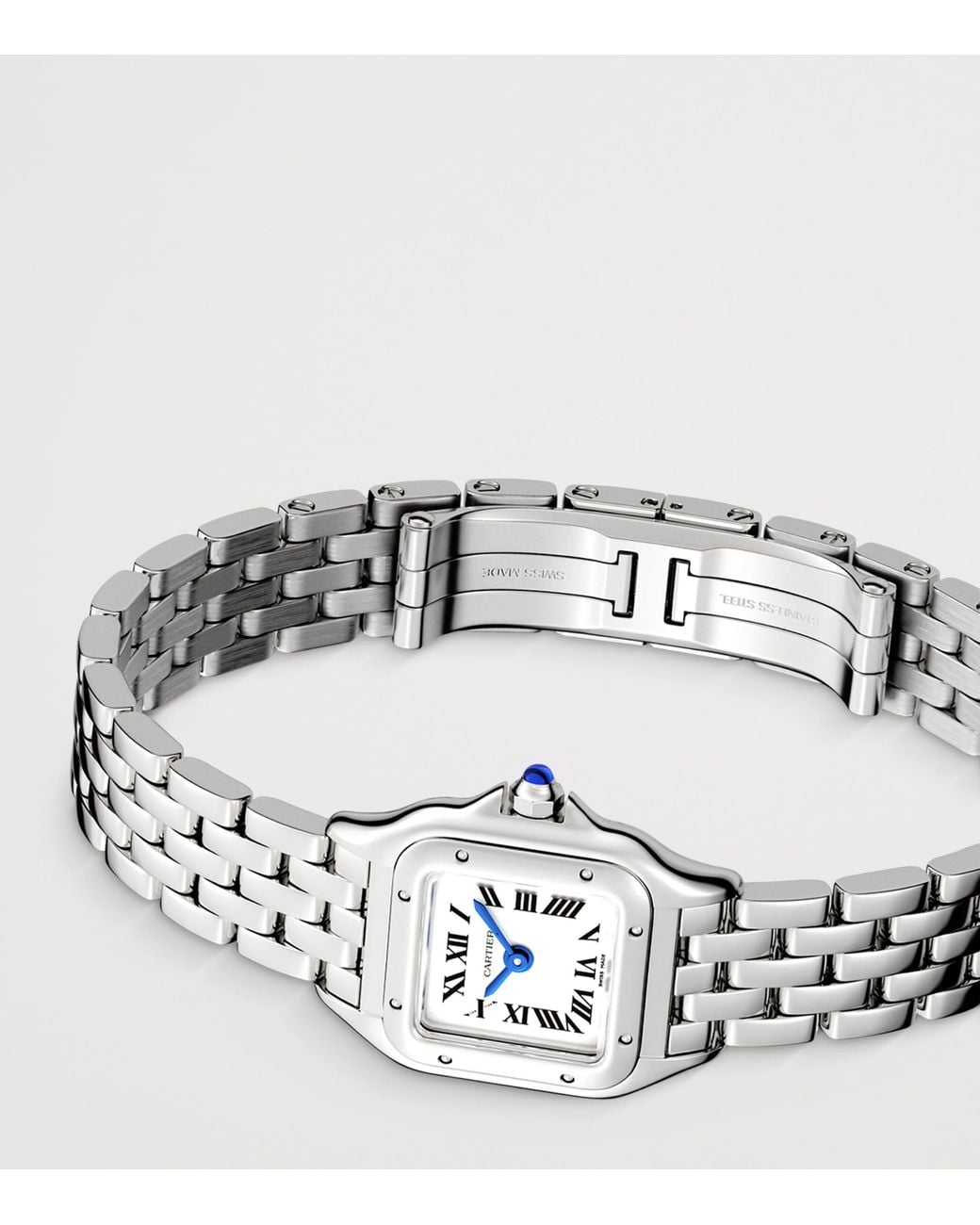 Cartier White Mini Steel Panthère De Watch