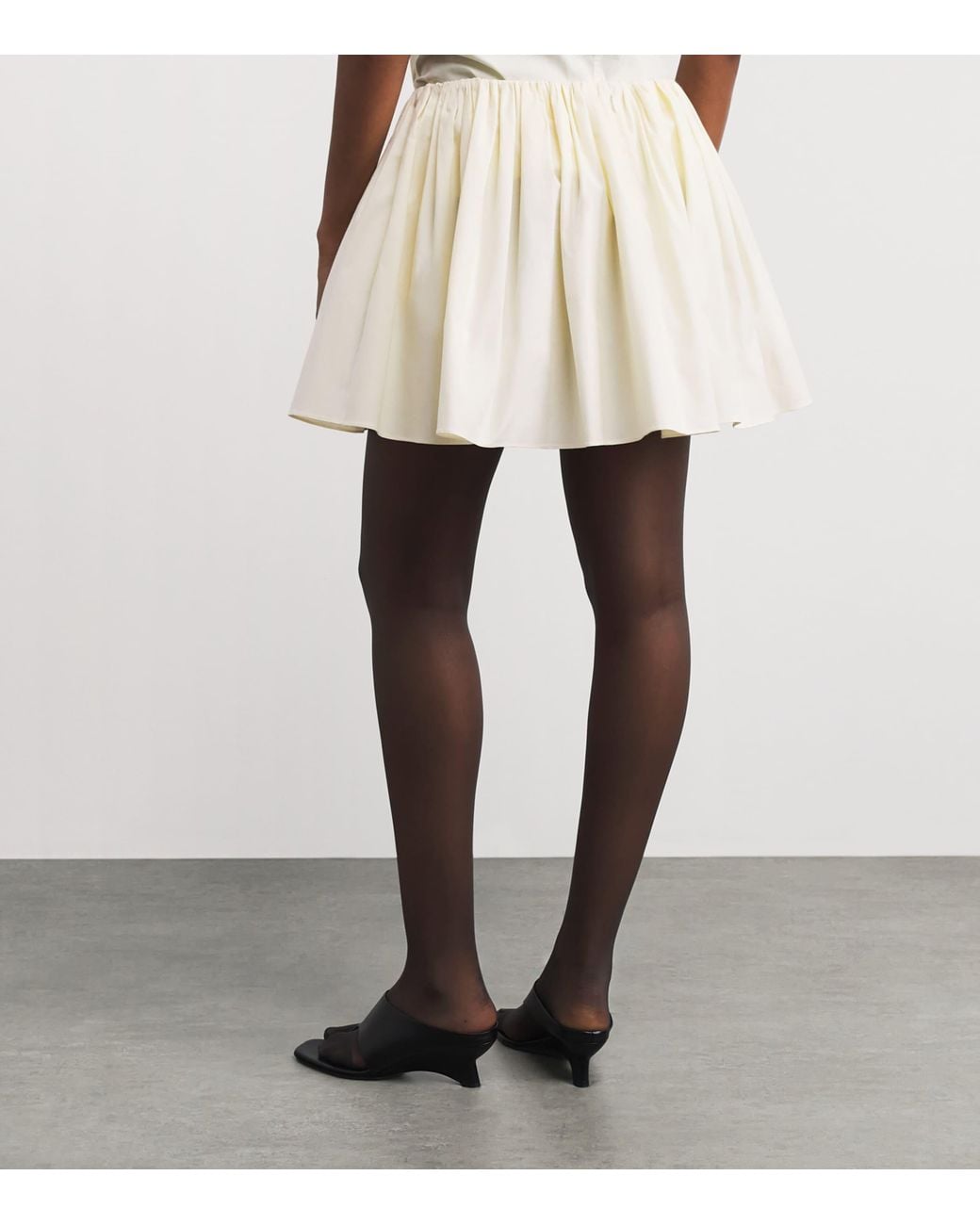 Brandon Maxwell Natural The Hadley Mini Skirt