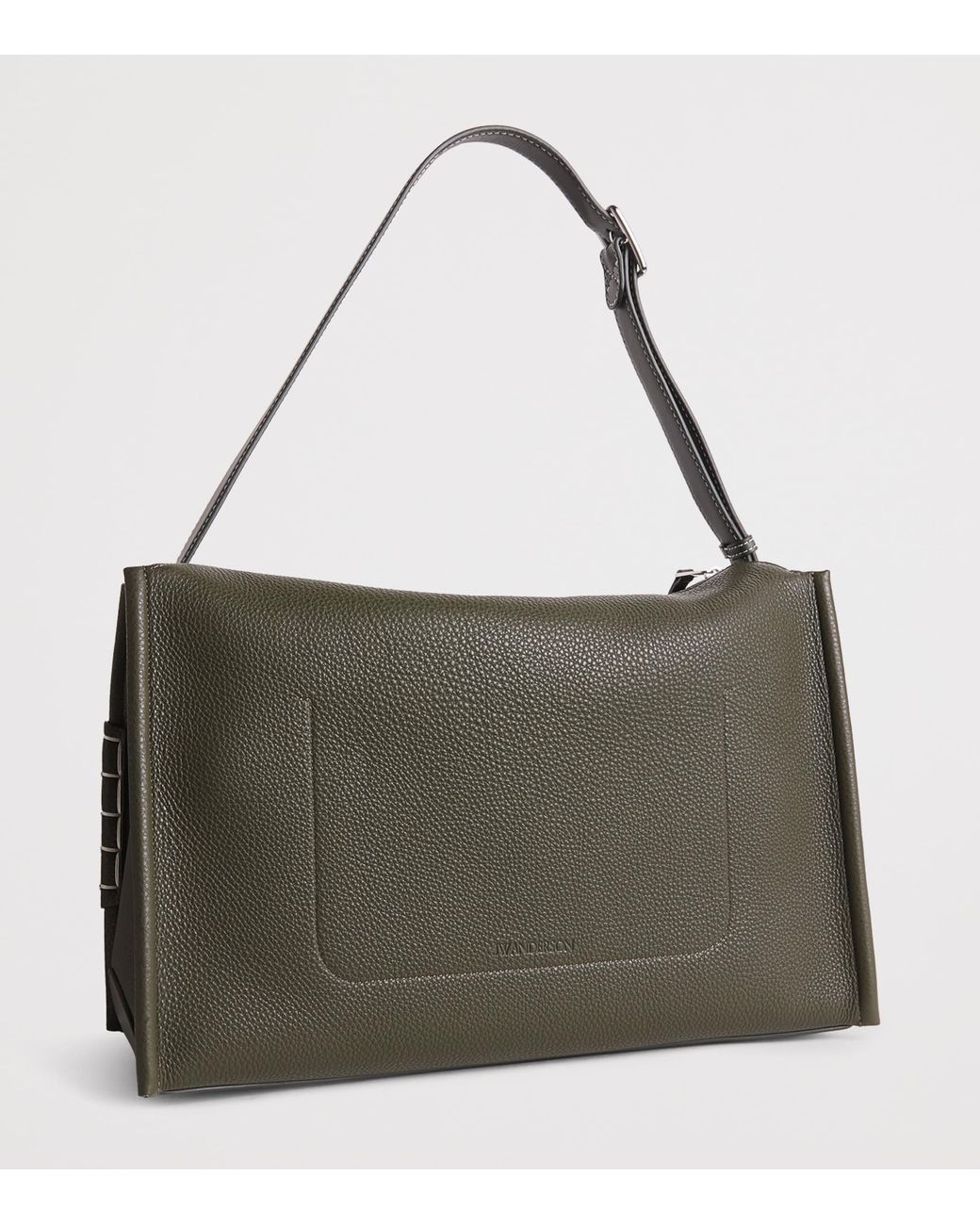 J.W. Anderson Green Leather Loafer Messenger Bag for men