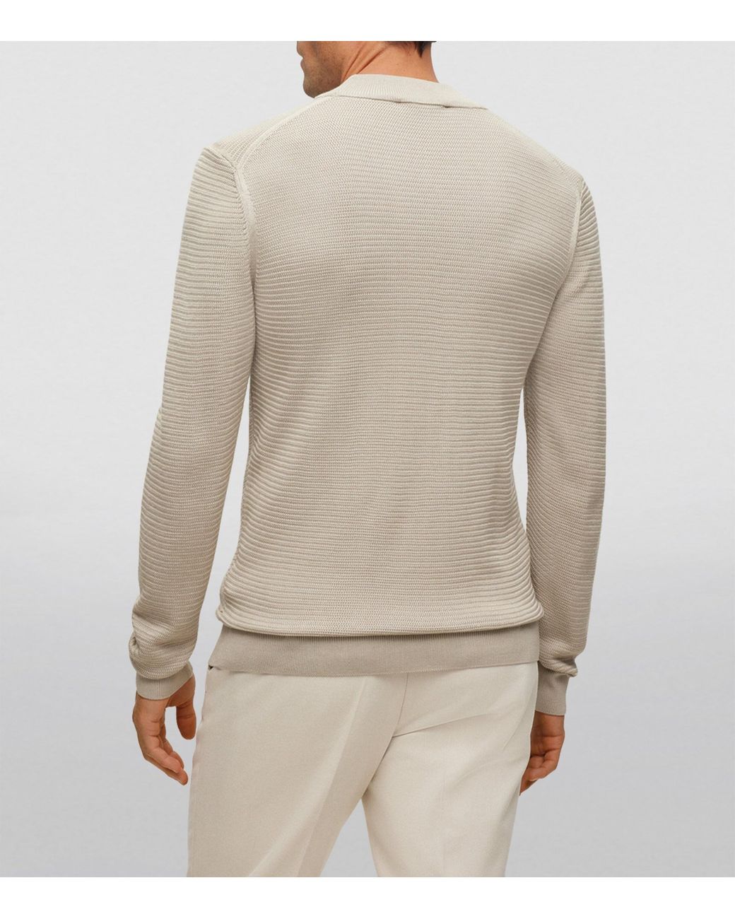 Boss Natural Silk Sweater for men