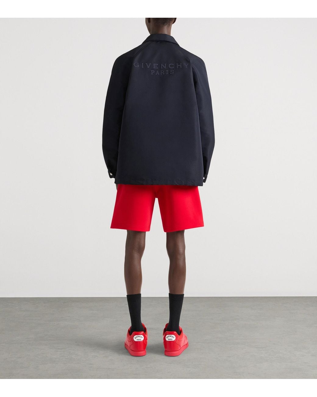 Givenchy Red Couture Seam Shorts for men