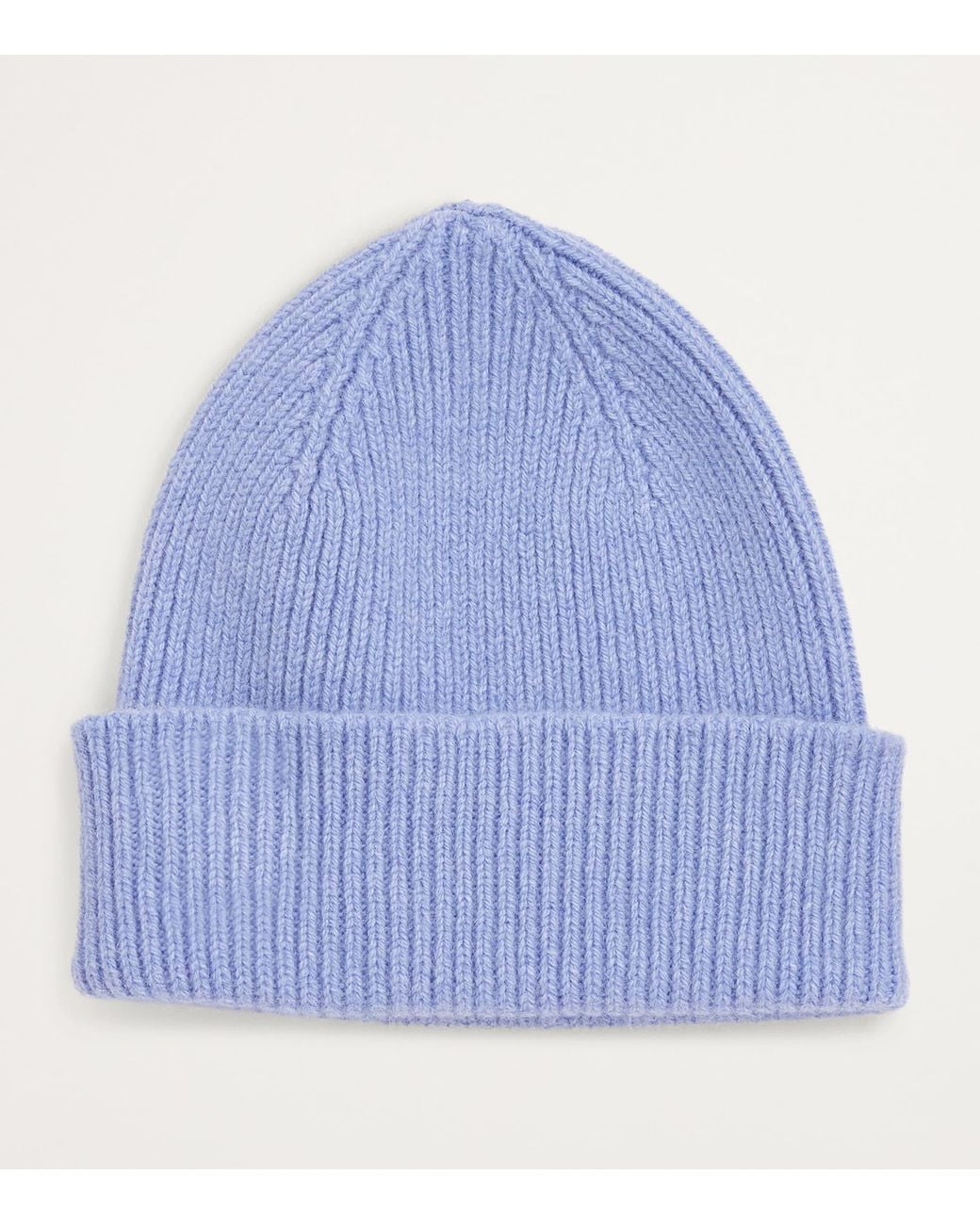 Le Bonnet Blue Ribbed Classic Beanie for men