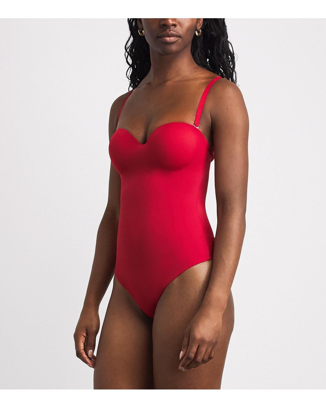 Wolford Red Mat De Luxe Forming Bodysuit
