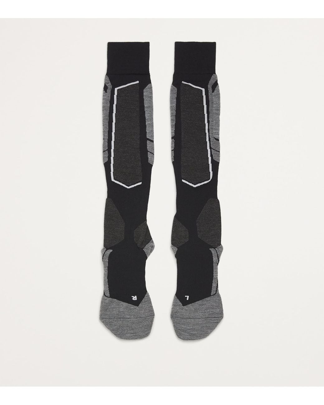 Falke White Sk4 Skiing Socks