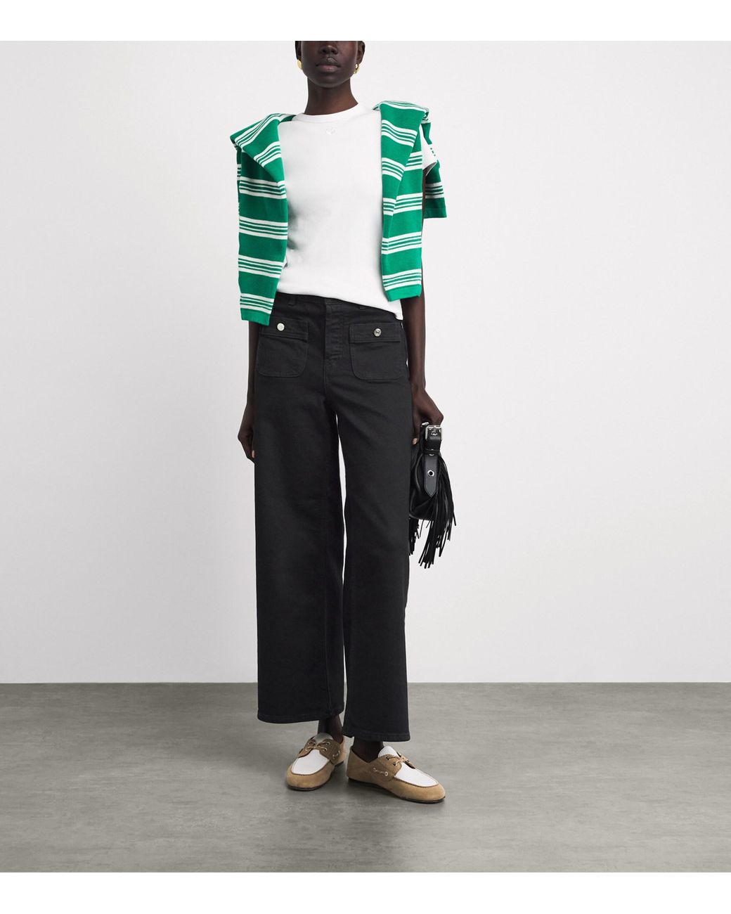 Maje Black Straight Jeans