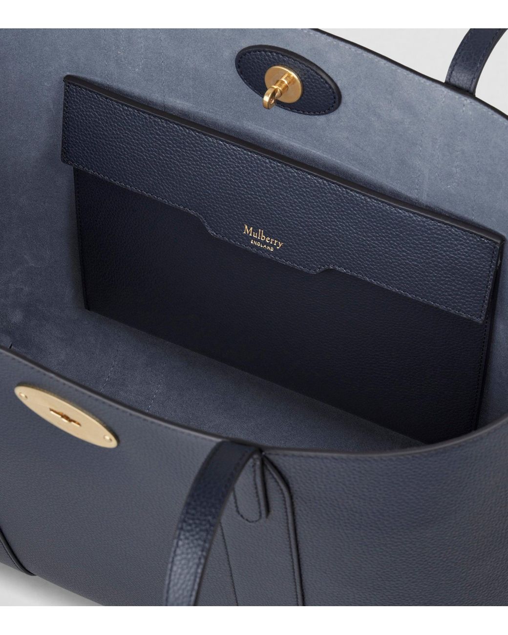 Mulberry Blue Leather Bayswater Tote Bag