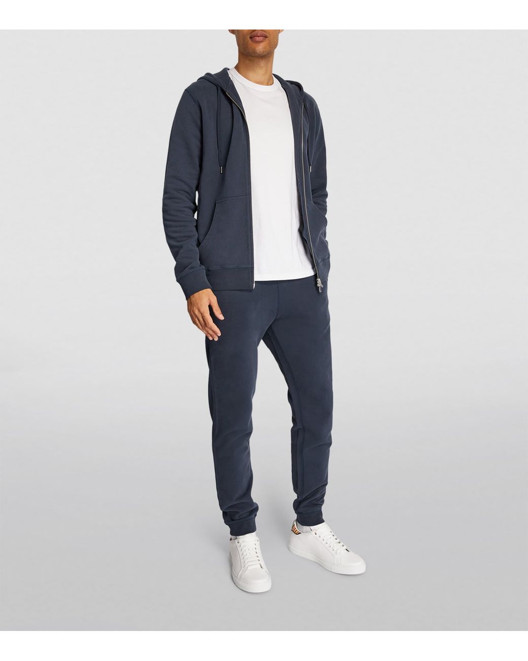 Sunspel Blue Loopback Sweatpants for men