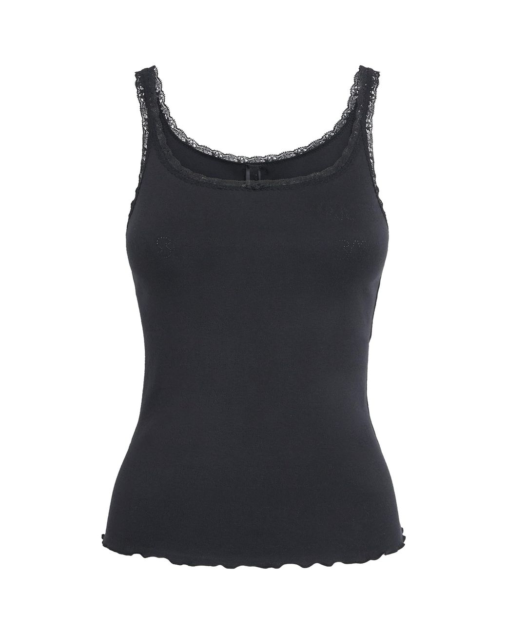 Skims Black Pointelle Cami Pyjama Top