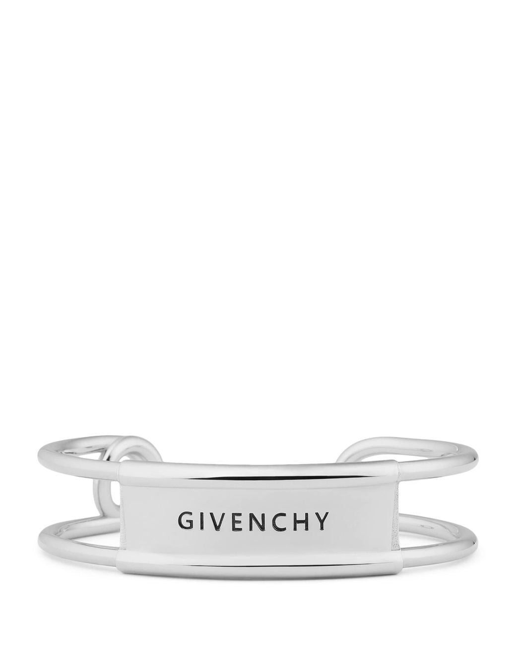 Givenchy White Safety Pin Logo Bracelet for men