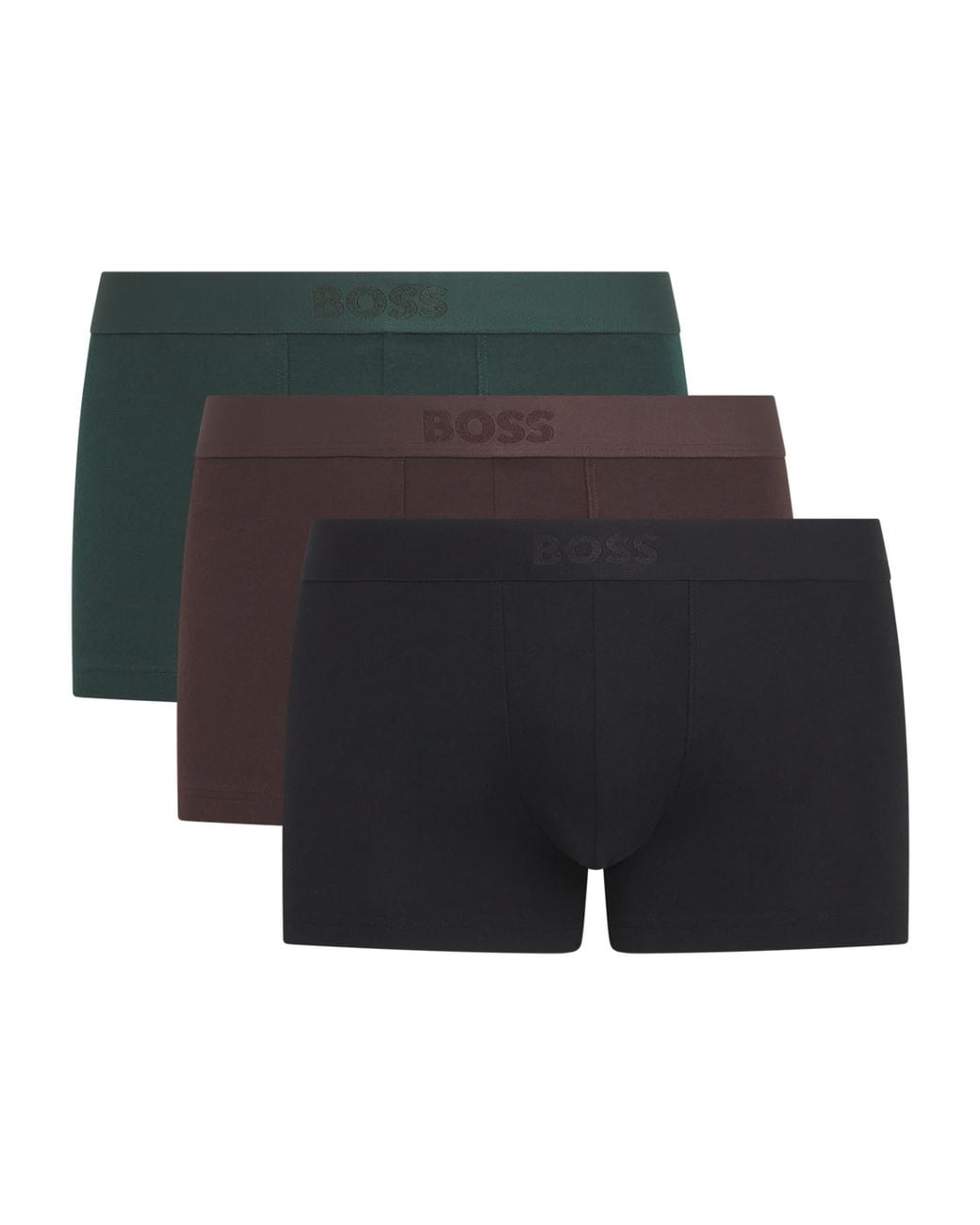 Boss Black Stretch-Organic Cotton Trunks for men