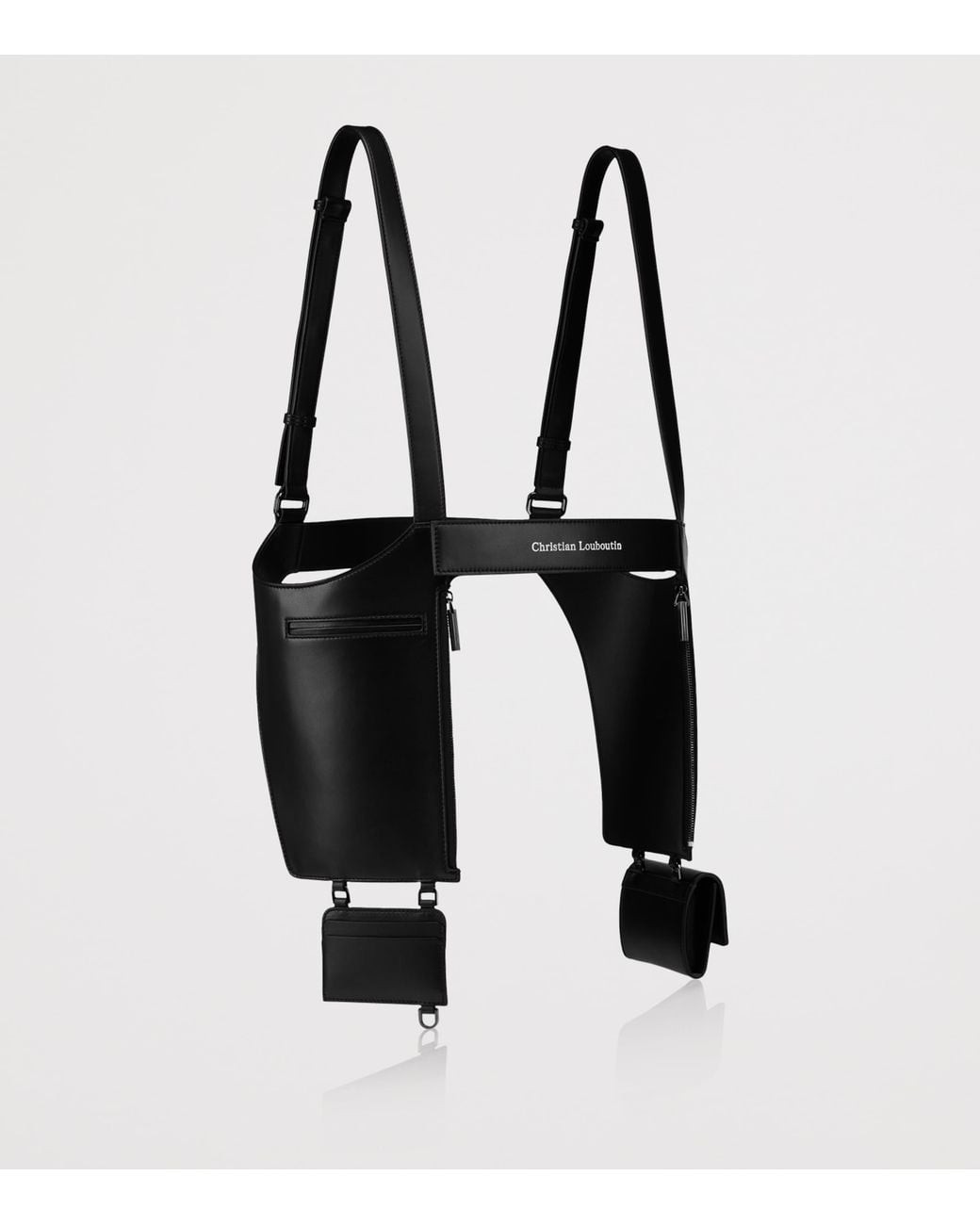 Christian Louboutin Black Tactical Leather Harness for men