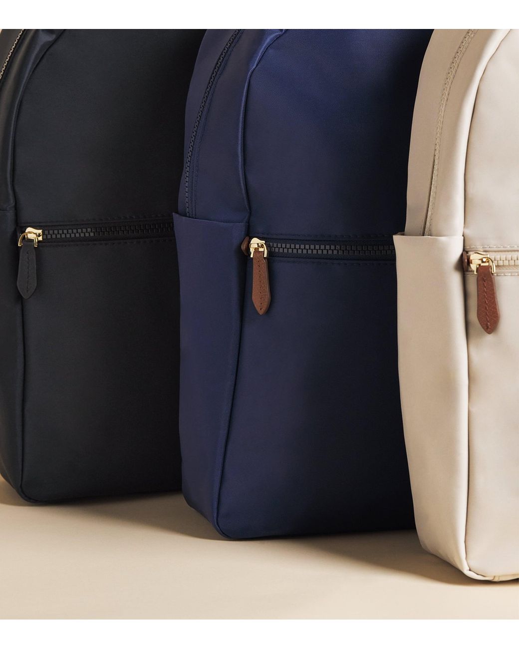 Harrods Blue Nylon Backpack