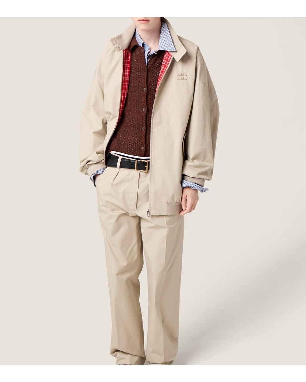 Miu Miu Blue Check Shirt