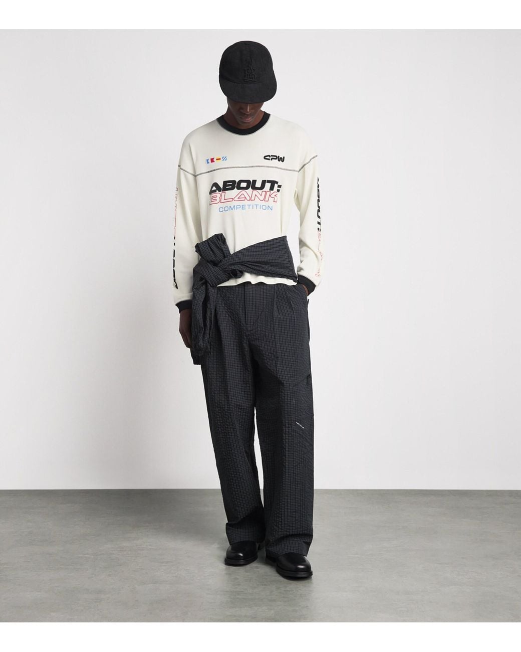 About Blank White Competition Long-Sleeve T-Shirt for men