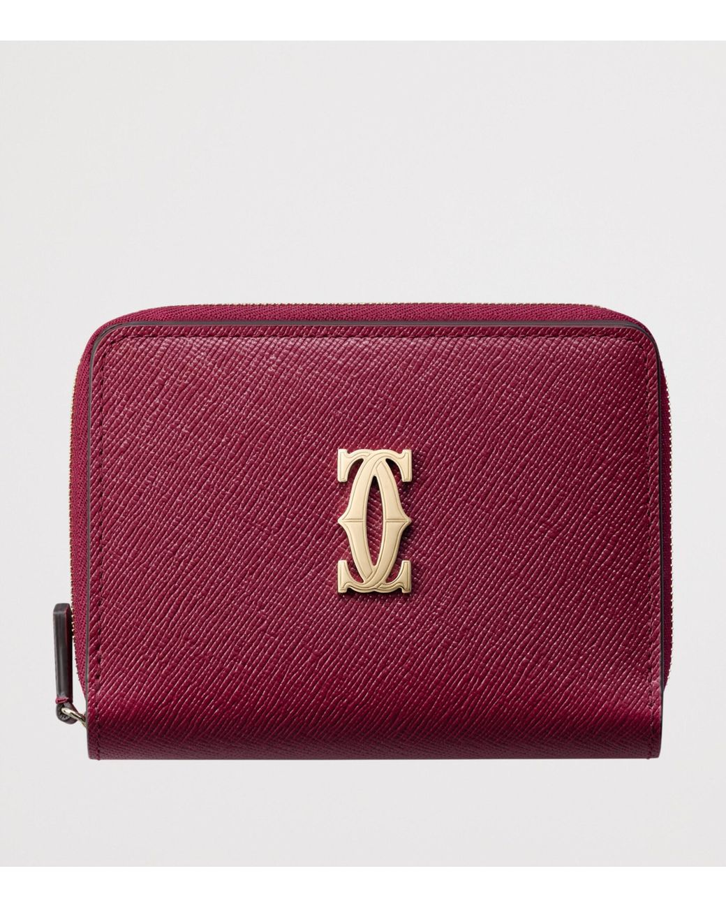 Cartier Red Leather C De Wallet