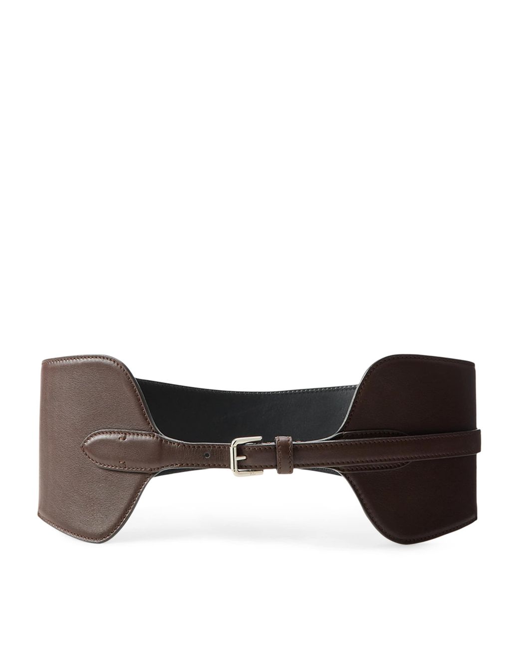 Ralph Lauren Brown Leather Corset Belt