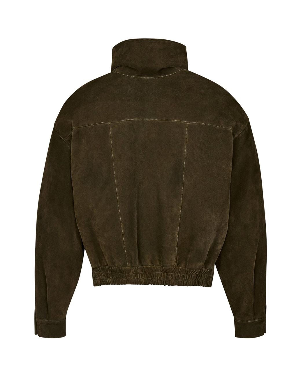 Saint Laurent Green Calfskin Cropped Jacket
