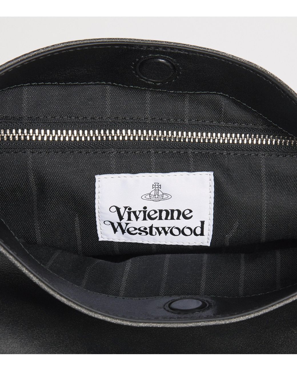 Vivienne Westwood Black Small Leather Maxime Shoulder Bag for men