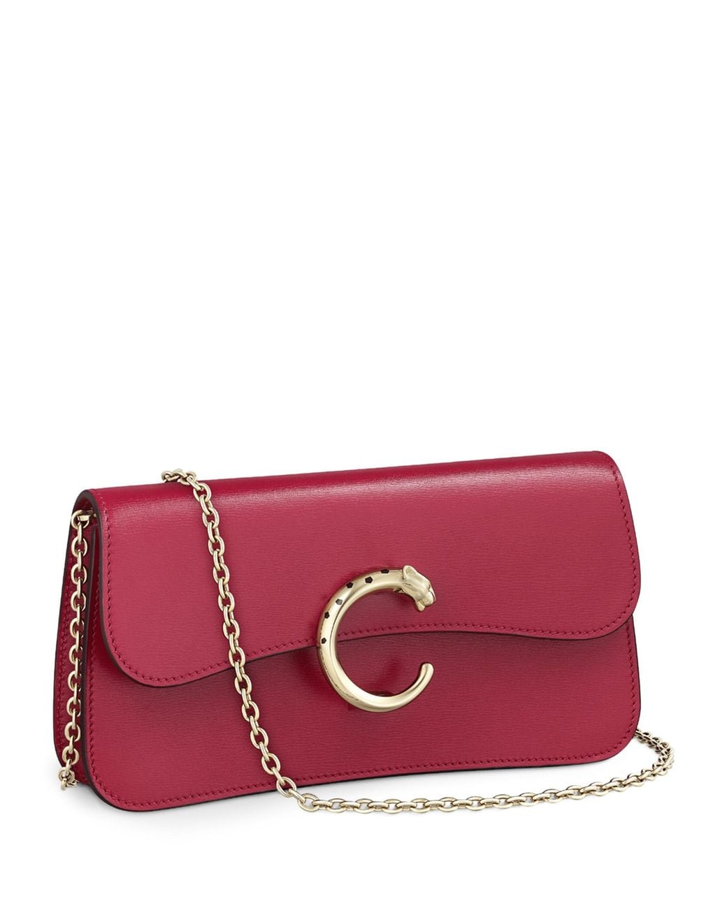 Cartier Red Mini Leather Panthère De Cross-Body Bag