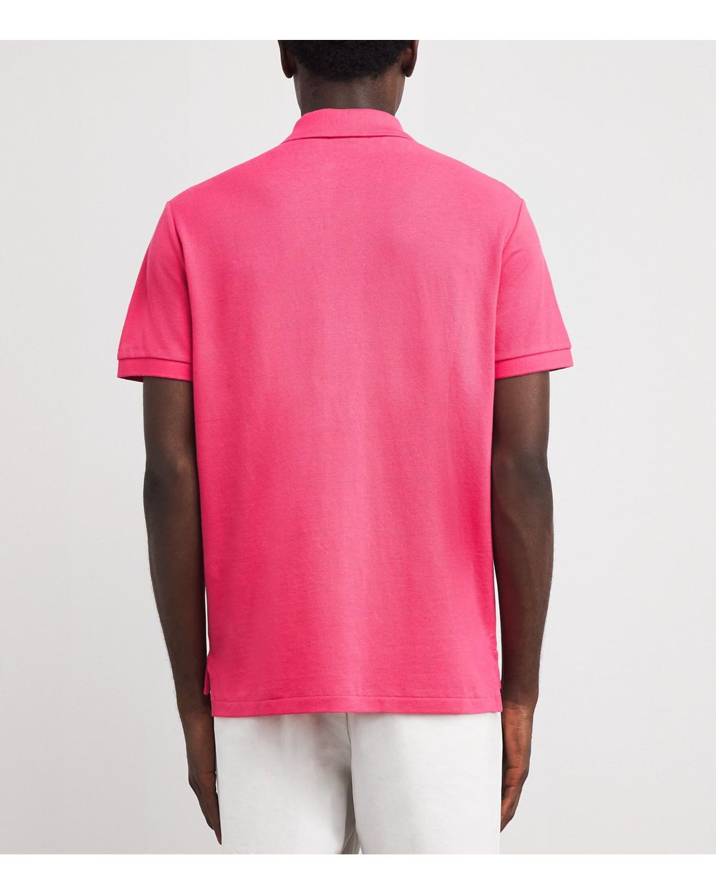 Polo Ralph Lauren Pink Cotton Mesh Custom-Fit Polo Shirt for men