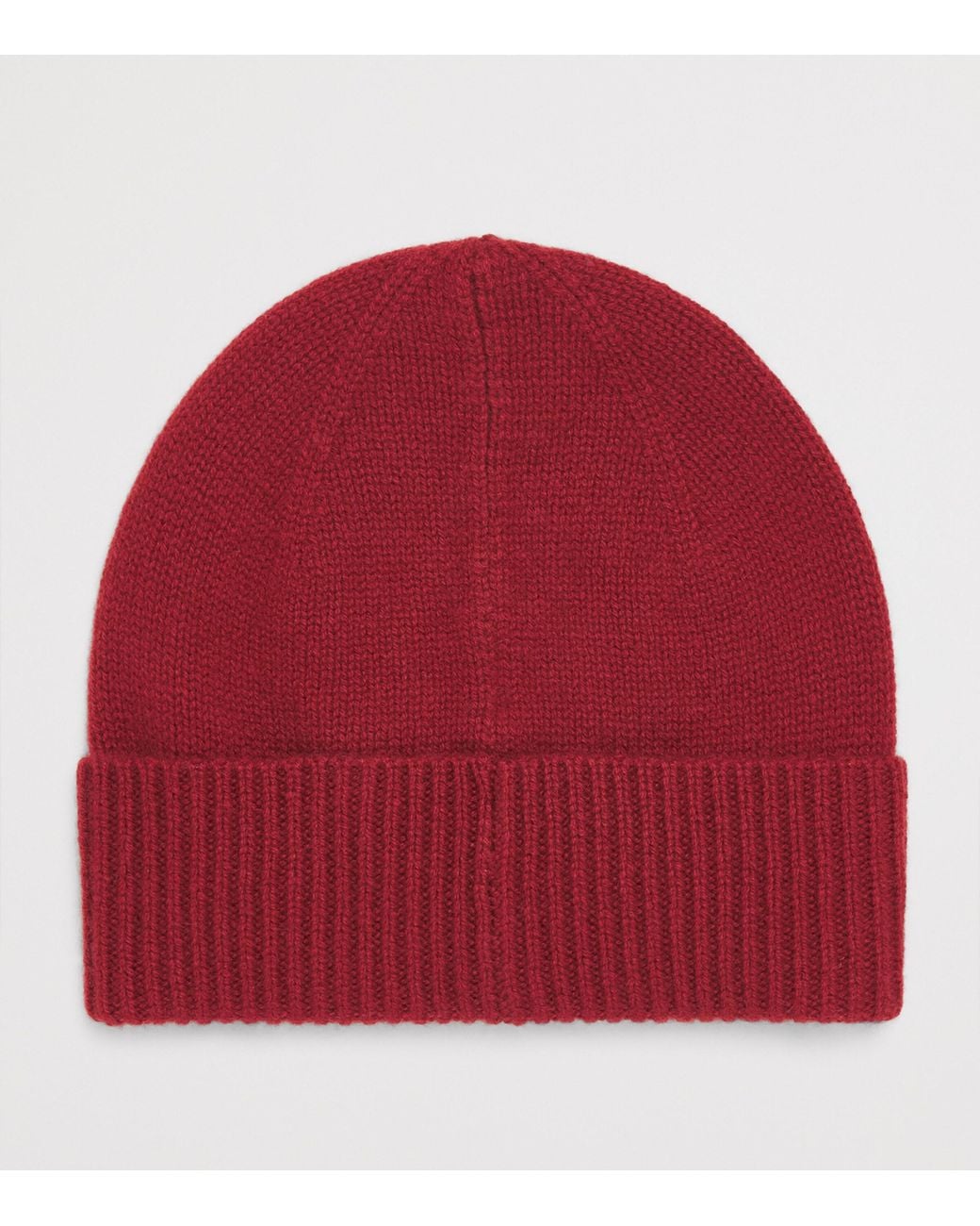 Guest In Residence Red Cashmere Ribbed Beanie