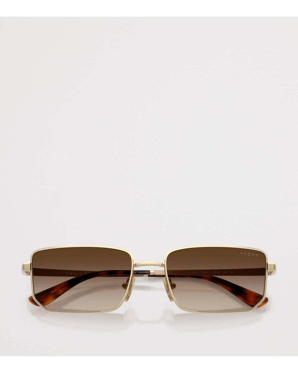 Vogue Metallic Metal Rectangular Sunglasses