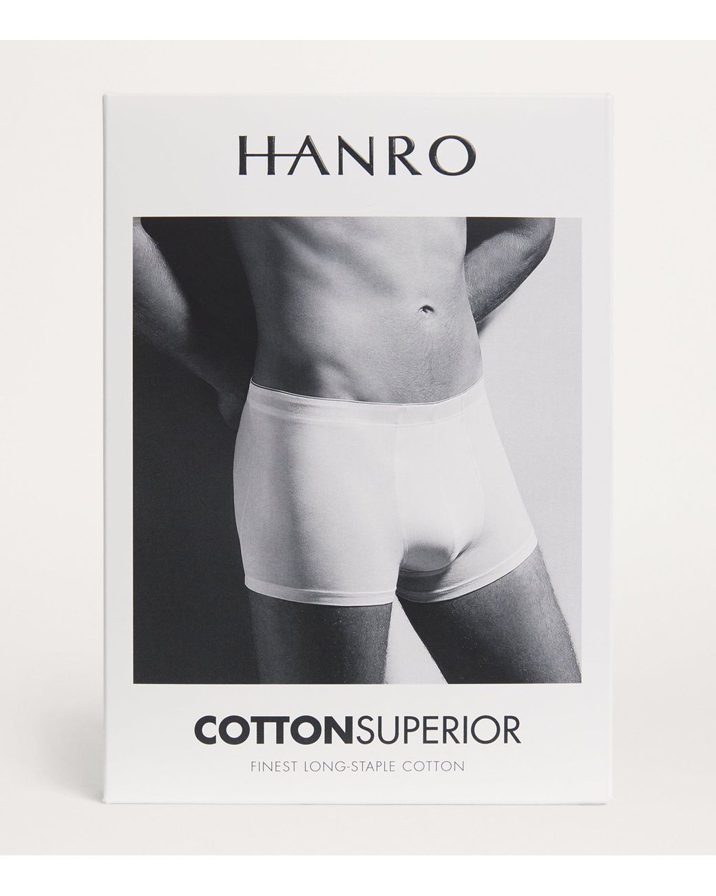 Hanro White Cotton Superior Trunks for men