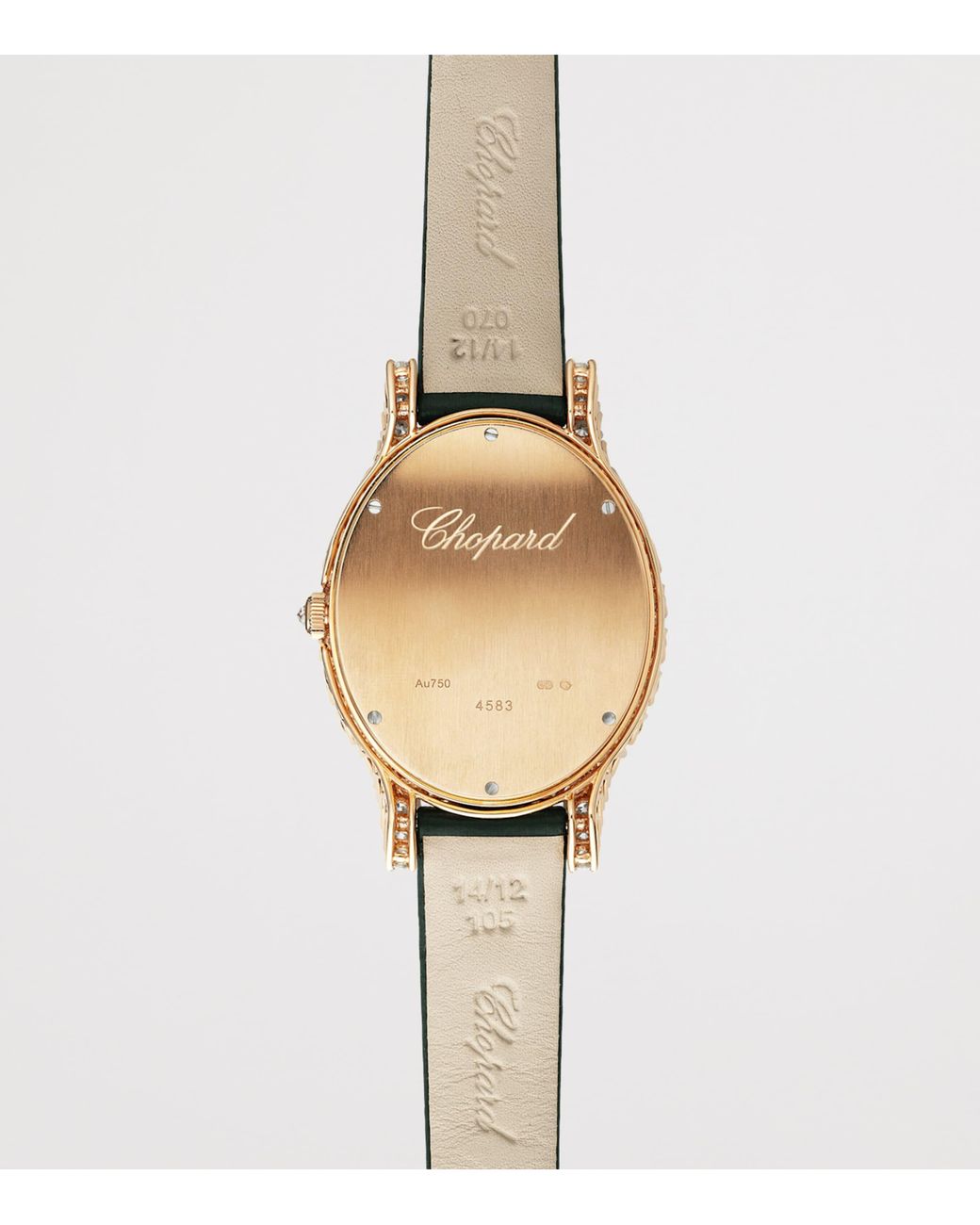 Chopard Metallic Medium And Diamond Heure Du Diamant Oval Watch