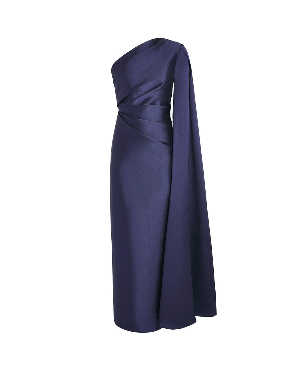 Solace London Blue One-Shoulder Veya Gown