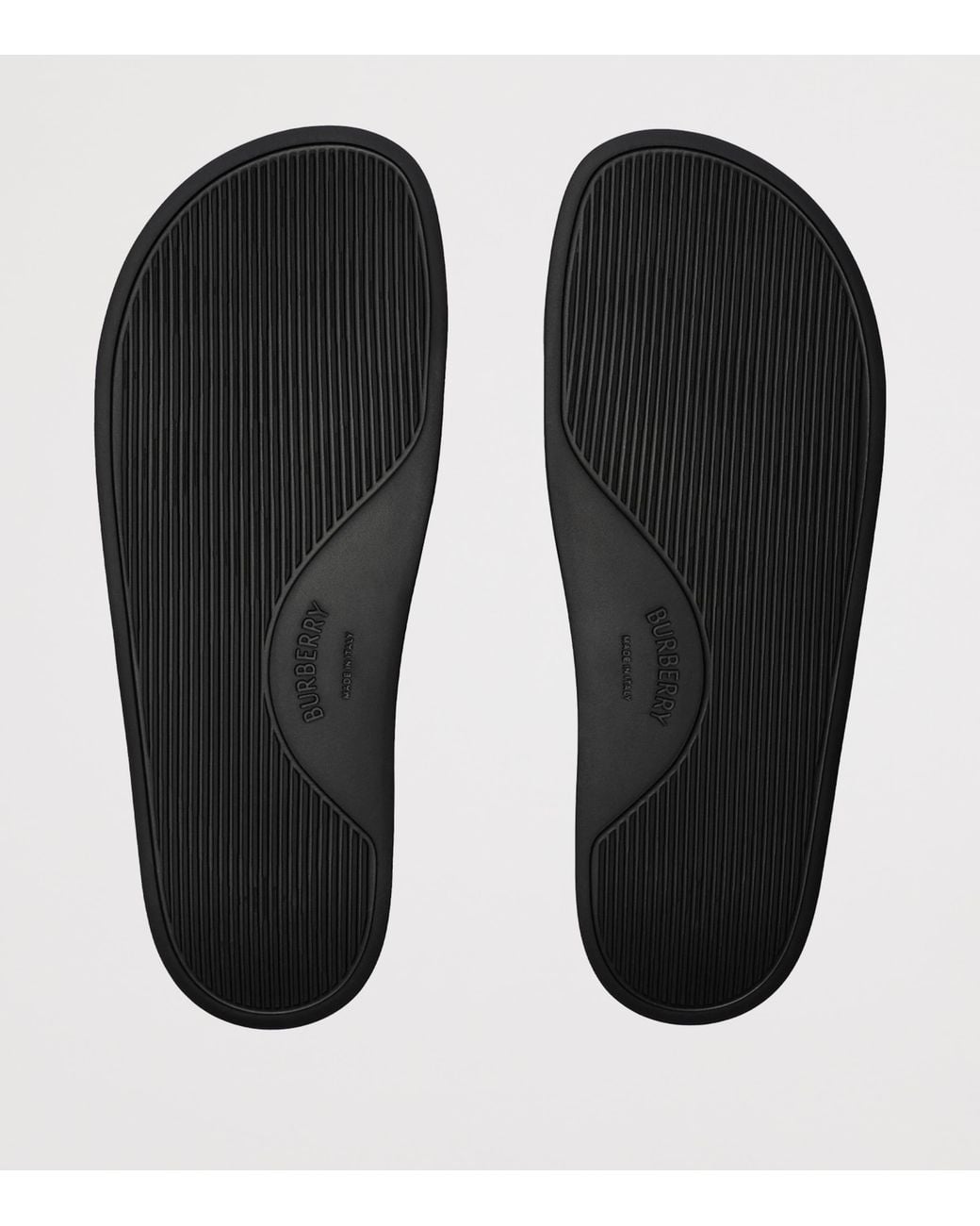 Burberry Brown Check Slides for men