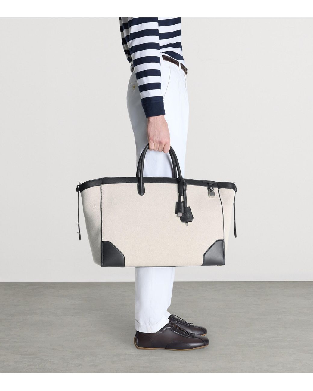 Dunhill Natural Cotton Canvas Century 45 Tote Bag for men