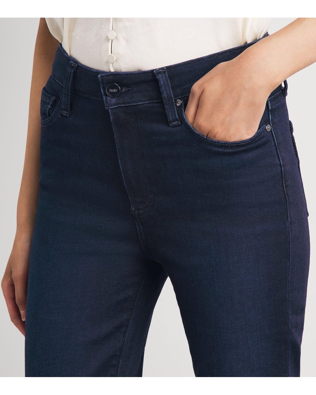 PAIGE Blue Cindy Straight Jeans