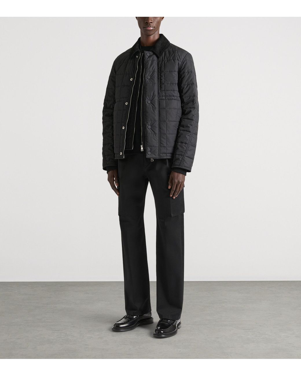 Givenchy Black Cotton Cargo Trousers for men