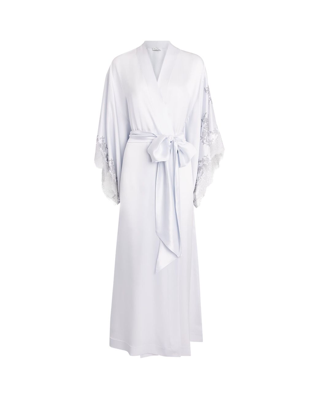 Carine Gilson White Long Silk Cérès Robe