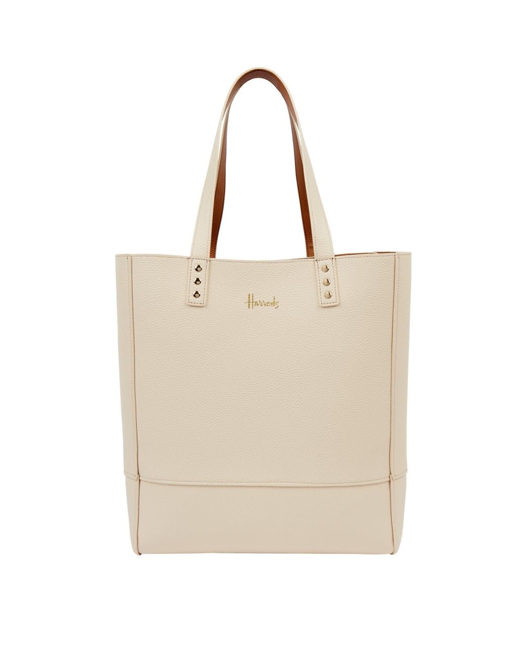 Harrods Brown Fern Reversible Tote Bag