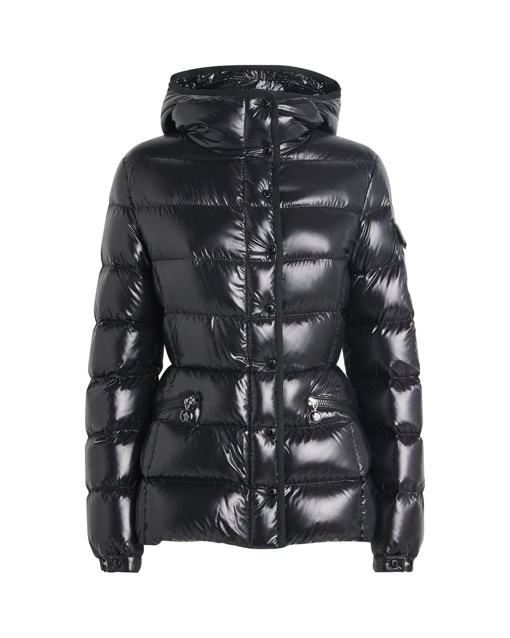 Moncler Black Down Hooded Barante Jacket