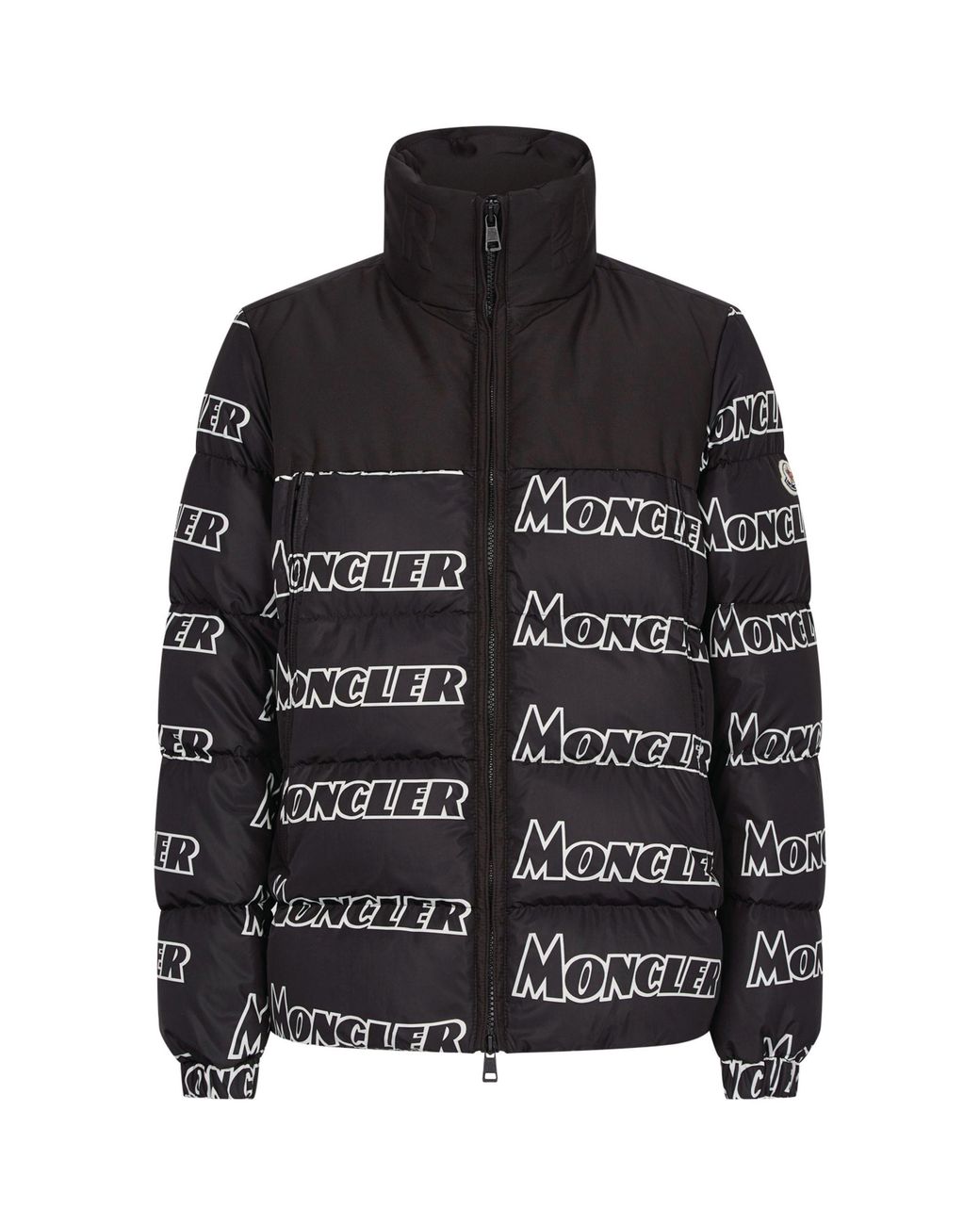 Moncler Felt Faiveley Logo Print Jacket in Grey (Black) for Men | Lyst UK