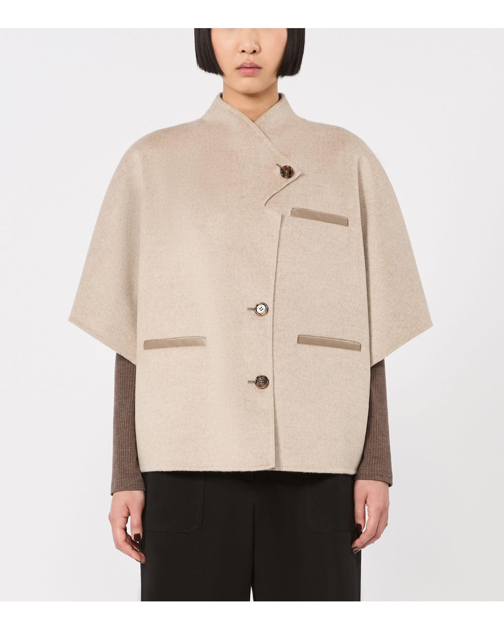 Max Mara Natural Cashmere Cape