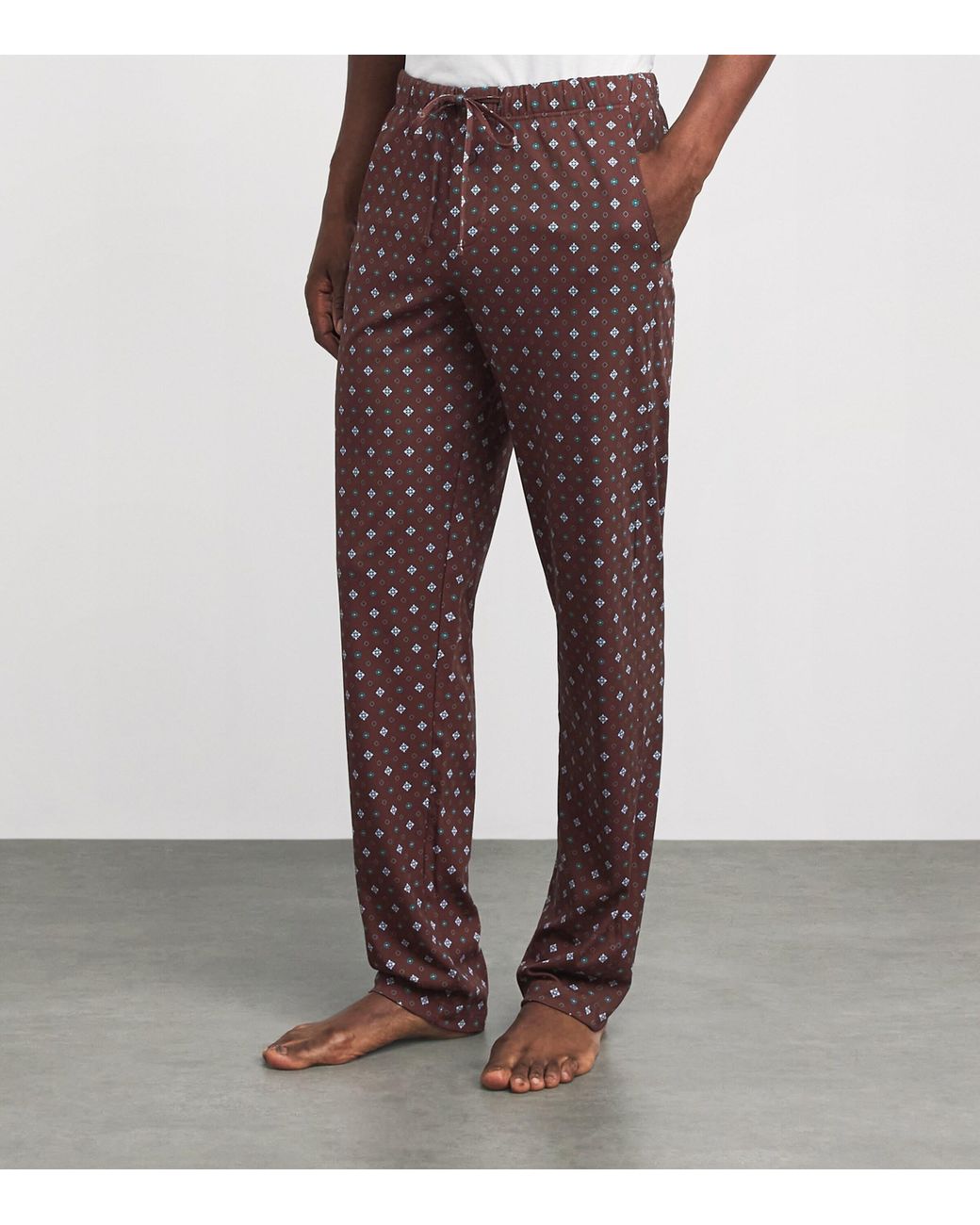 Hanro Purple Cotton Night & Day Pyjama Bottoms for men