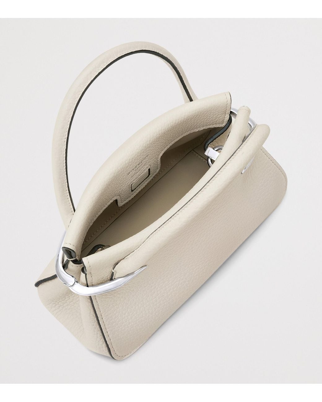 Givenchy Natural Mini Leather Pinch Top-Handle Bag