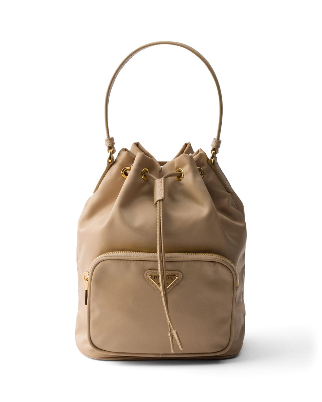Prada Natural Duet Re-Nylon Bucket Bag
