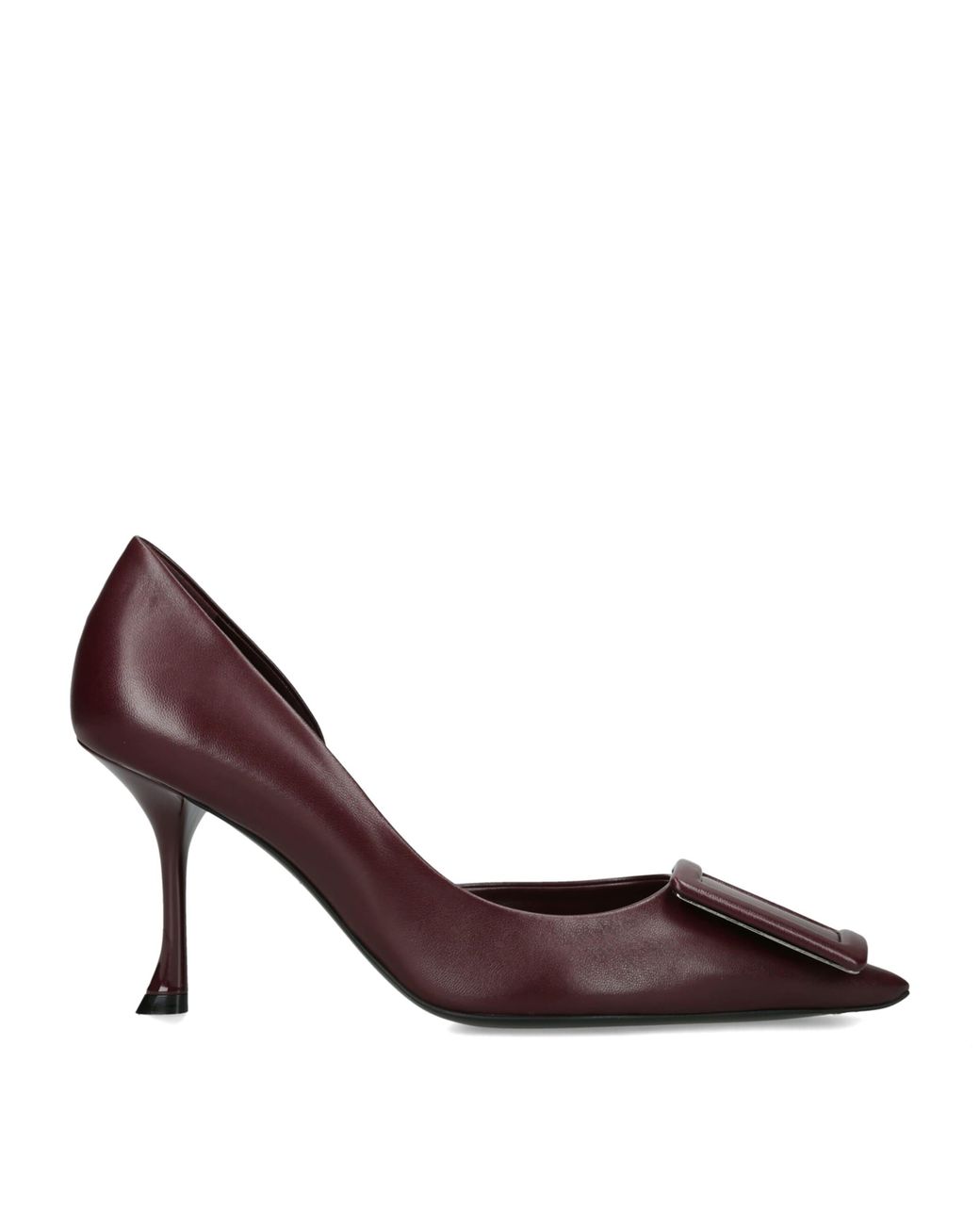 Roger Vivier Purple Leather D'Orsay Pumps 85