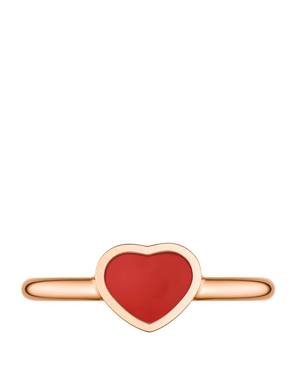 Chopard Metallic And Carnelian My Happy Hearts Ring