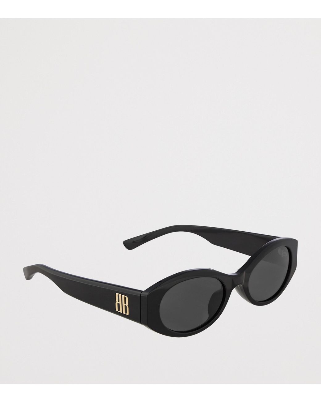 Balenciaga Black Nano Round Af Sunglasses