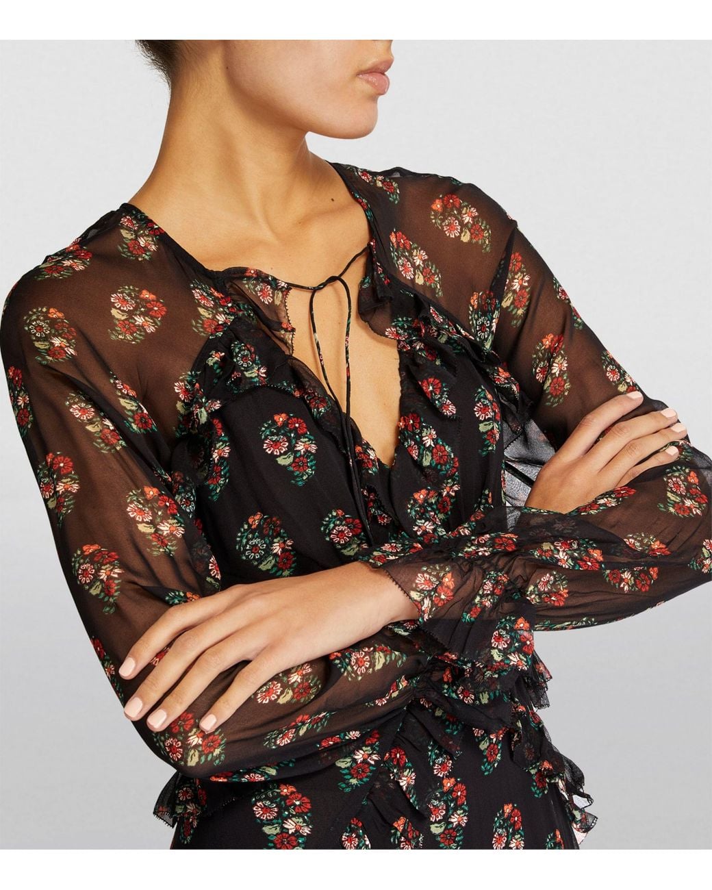 doen brown silk dress Fiona Silk Midi Dress by DEN