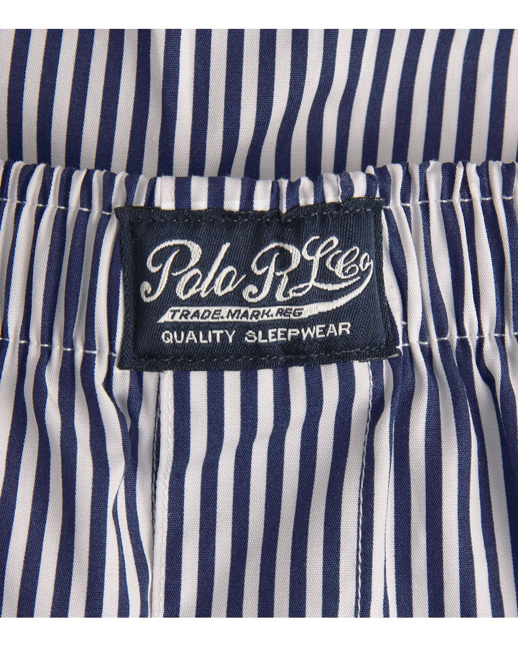 Polo Ralph Lauren Blue Cotton Striped Pyjama Shorts for men